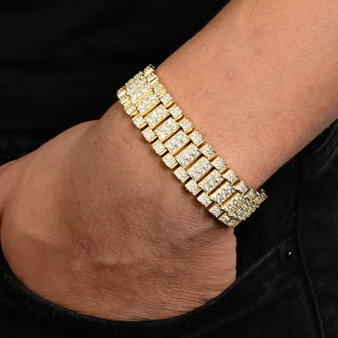 Gold rolex link bracelet Outlet