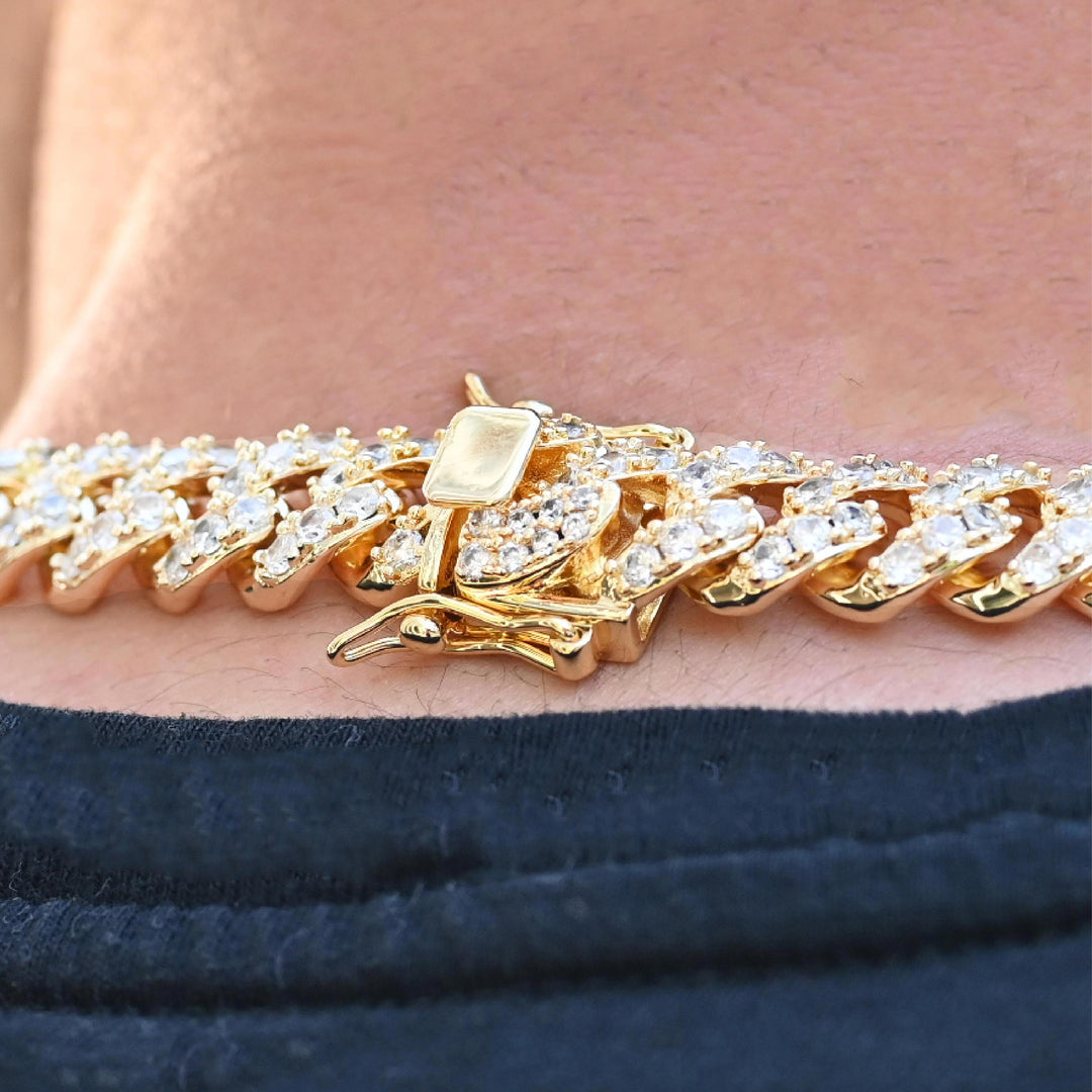 bussdown Diamond Cuban Chain (12mm) in Yellow Gold