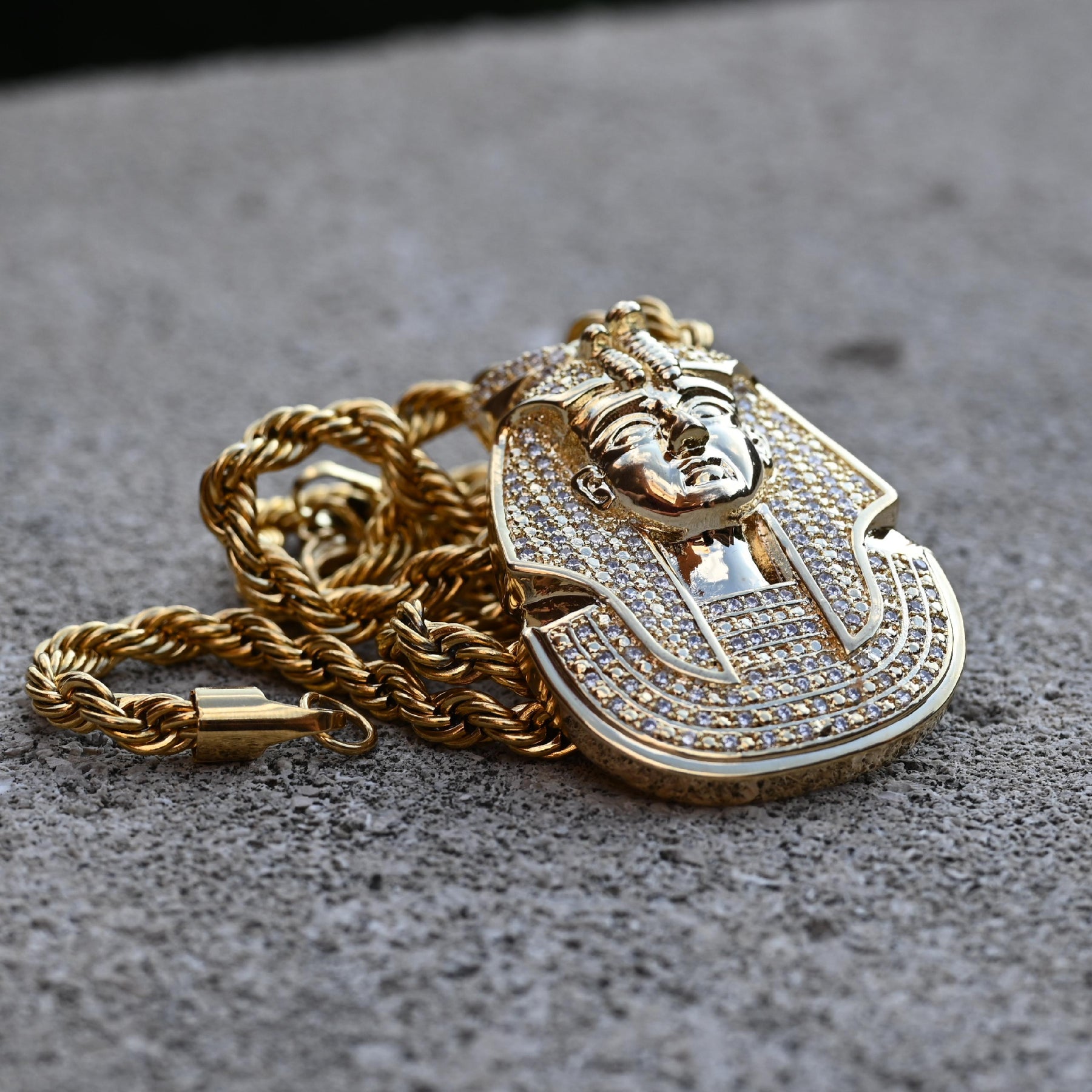 Iced out pharaoh best sale pendant