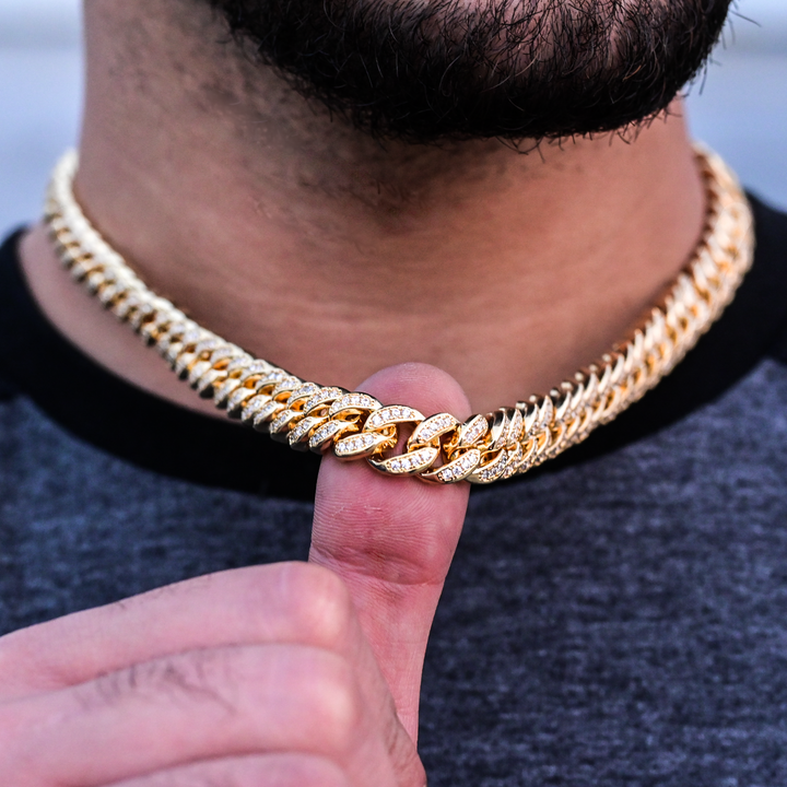 (8mm) Cuban Link in Yellow Gold