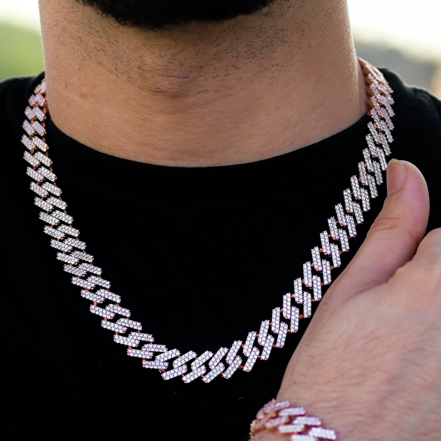 Diamond prong cuban Clearance