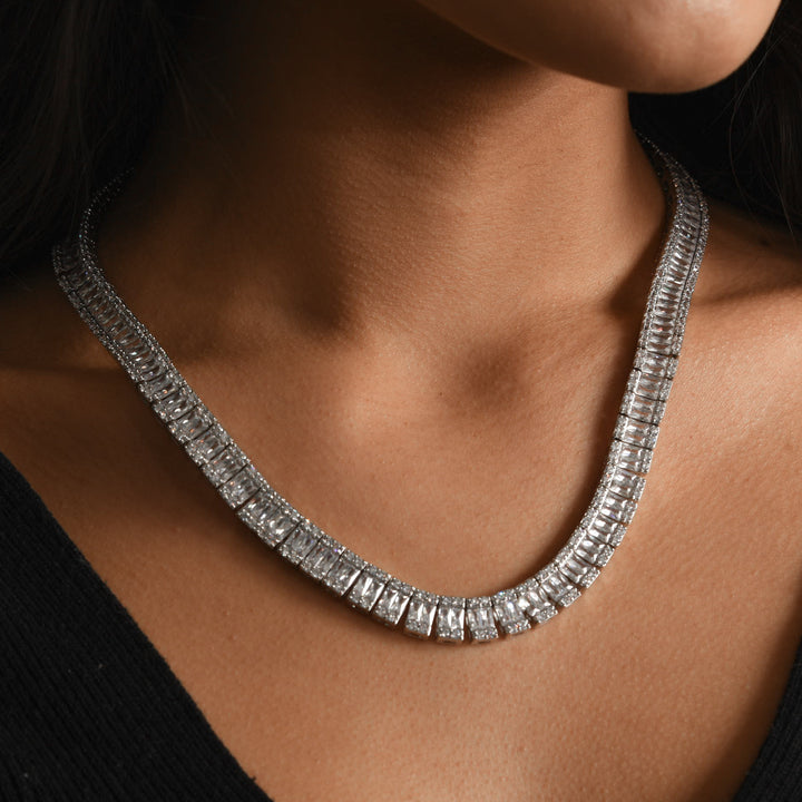 Square Baguette Tennis Chain