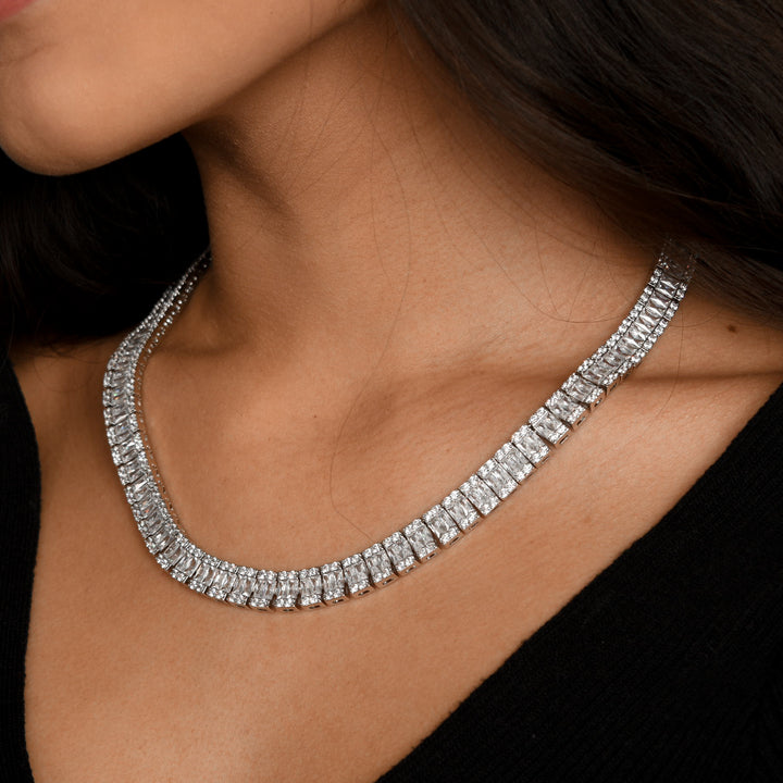 Square Baguette Tennis Chain