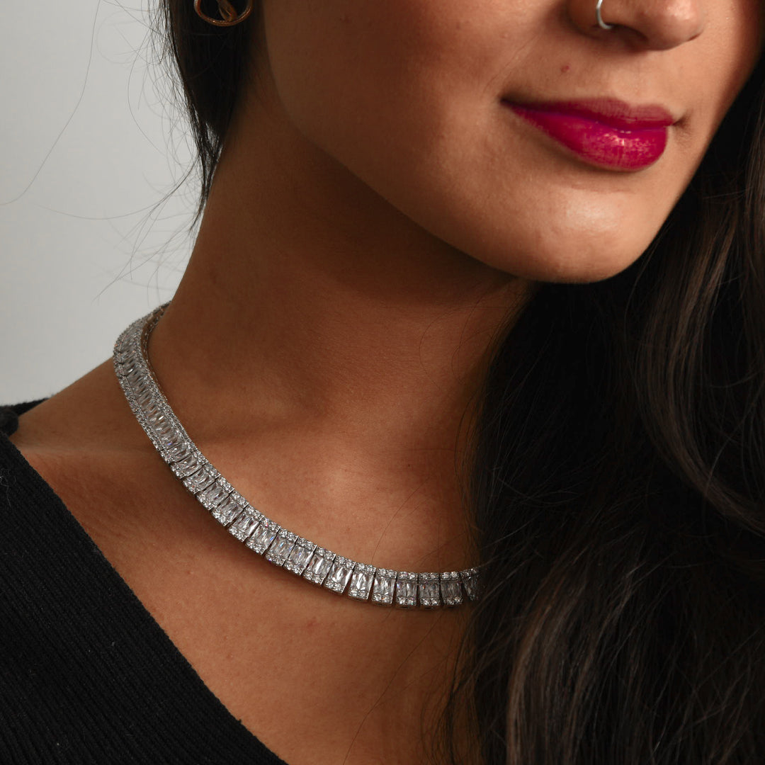 Square Baguette Tennis Chain