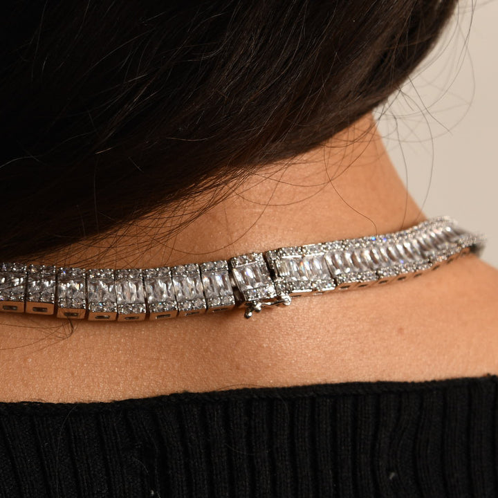 Square Baguette Tennis Chain