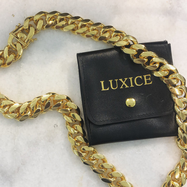 (19mm) Miami Cuban in Yellow Gold