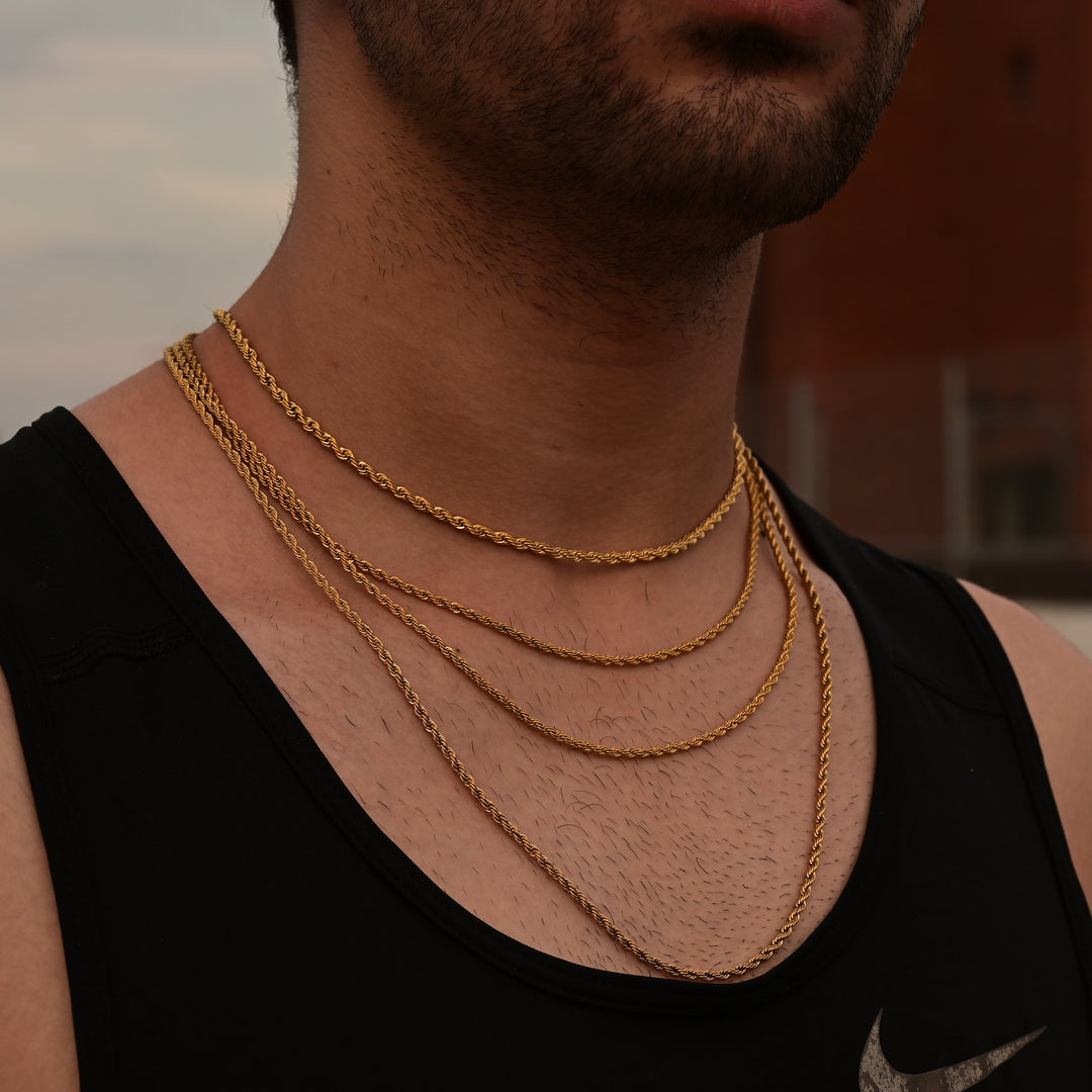 (2mm) Rope Chain In Yellow Gold
